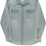 Levis Denim Shirt - Large Light Wash Cotton