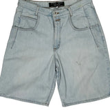 Guess Denim Shorts - 32W 10L Light Wash Cotton