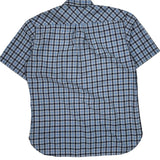 Tommy Hilfiger Checked Short Sleeve Shirt - Large Blue Cotton