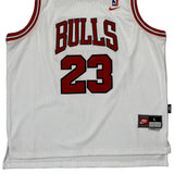 Chicago Bulls Nike Nba Jersey - Large White Polyester