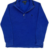 Age 8 Polo By Ralph Lauren 1/4 Zip - Small Blue Cotton