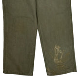 Carhartt Double Knee Carpenter Pants - 32W 30L Green Cotton