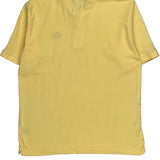 Kappa Polo Shirt - Medium Yellow Cotton