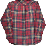 Tommy Hilfiger Checked Flannel Shirt - Medium Red Cotton