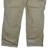 Carhartt Double Knee Carpenter Trousers - 42W 32L Beige Cotton