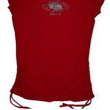 Cycle World Harley Davidson Studded T-Shirt - Large Red Cotton
