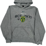 Bcs 2K11 Nike Graphic Hoodie - XL Gray Cotton Blend