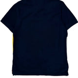 Tommy Hilfiger Striped Polo Shirt - Medium Navy Cotton