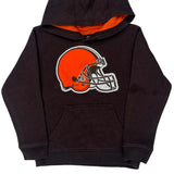 Age 5-6 Cleveland Browns Nfl Graphic Hoodie - Medium Brown Cotton Blend