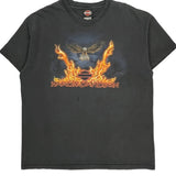 Cleveland, Ohio Harley Davidson Graphic T-Shirt - 2XL Black Cotton