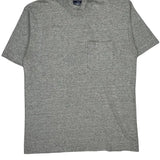 Single Stitch Unbranded T-Shirt - Medium Gray Cotton Blend