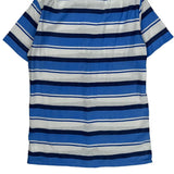 Polo By Ralph Lauren Striped Short Sleeve Shirt - Small Blue Cotton