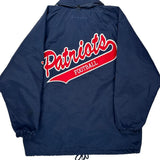Patriots Champion Nfl Jacket - Medium Navy Nylon