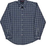 Tommy Hilfiger Checked Shirt - Large Blue Cotton