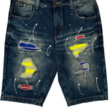 Switch Denim Shorts - 36W 12L Blue Cotton