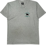 Porcupine Mountains Screen Stars Single Stitch T-Shirt - Large Grey Cotton Blend