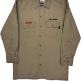 Dickies Shirt - Medium Khaki Cotton