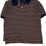 Age 5 Polo By Ralph Lauren Striped Polo Shirt - XS Navy Cotton