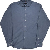Tommy Hilfiger Shirt - Large Blue Cotton