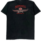 Reiman'S Harley-Davidson, Kewanee, Il Harley Davidson Graphic T-Shirt - Large Black Cotton