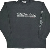 Fubu Graphic Long Sleeve T-Shirt - 2XL Gray Cotton