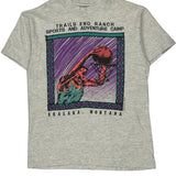 Trails End Ranch Sports And Adventure Camp Hanes Single Stitch T-Shirt - Small Gray Cotton