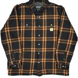 Carhartt Checked Overshirt - 2XL Black Cotton
