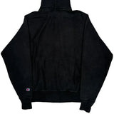 Vintage Champion Hoodie - Small Black Cotton
