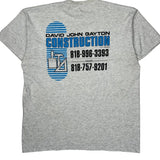 Construction Unbranded Single Stitch T-Shirt - XL Grey Cotton