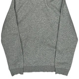 Champion Spellout Hoodie - Large Gray Cotton Blend