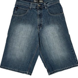 Southpole Graphic Denim Shorts - 31W 13L Blue Denim