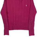 Polo By Ralph Lauren Sweater - Large Pink Cotton