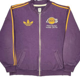 Los Angeles Lakers Adidas Track Jacket - 2XL Purple Cotton Blend