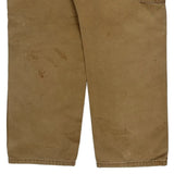 Dickies Double Knee Carpenter Trousers - 36W 30L Brown Cotton
