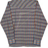 Levis Checked Shirt - Medium Blue Polyester Blend
