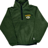 Age 8-10 Packers Nfl Football 1/4 Zip - Medium Green Polyester