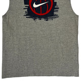 Basketball Nike Graphic Tank Top - XL Gray Cotton