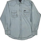 Wrangler Denim Shirt - XL Light Wash Cotton