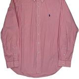 Ralph Lauren Striped Shirt - Large Red Cotton