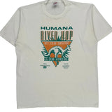 Humana River Hop Jerzees Graphic T-Shirt - XL White Cotton Blend