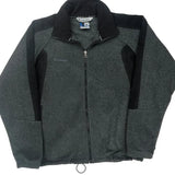 Columbia Fleece Jacket - Large Gray Polyester