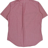 Ralph Lauren Checked Short Sleeve Shirt - Large Red Cotton