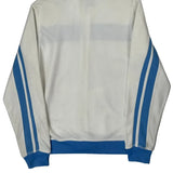 Nike Striped Hoodie - Large Blue Cotton