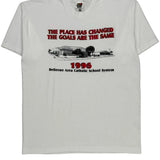 Single Stitch Bellevue Area Catholic School System Fruit Of The Loom T-Shirt - XL White Cotton Blend