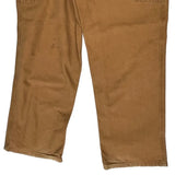 Workwear Carhartt Double Knee Carpenter Trousers - 38W 31L Brown Cotton
