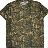 Mossy Oak Camo T-Shirt - 2XL Camo Cotton Blend