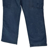 Carhartt Cargo Trousers - 34W 30L Blue Cotton