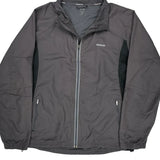 Reebok Windbreaker - Large Gray Polyester
