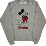 Disneyland Disney Cartoon Sweatshirt - Medium Gray Cotton Blend
