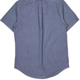 Ralph Lauren Striped Short Sleeve Shirt - Small Blue Cotton